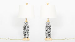 20th Century Porcelain / Gilt Wood Base Lamps