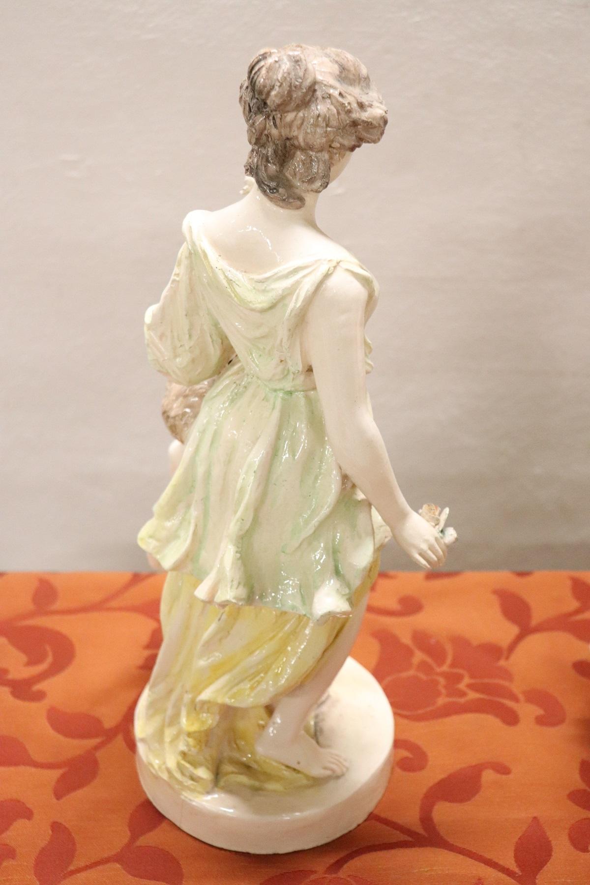 20th Century Porcelain Sculpture Hand Painted 