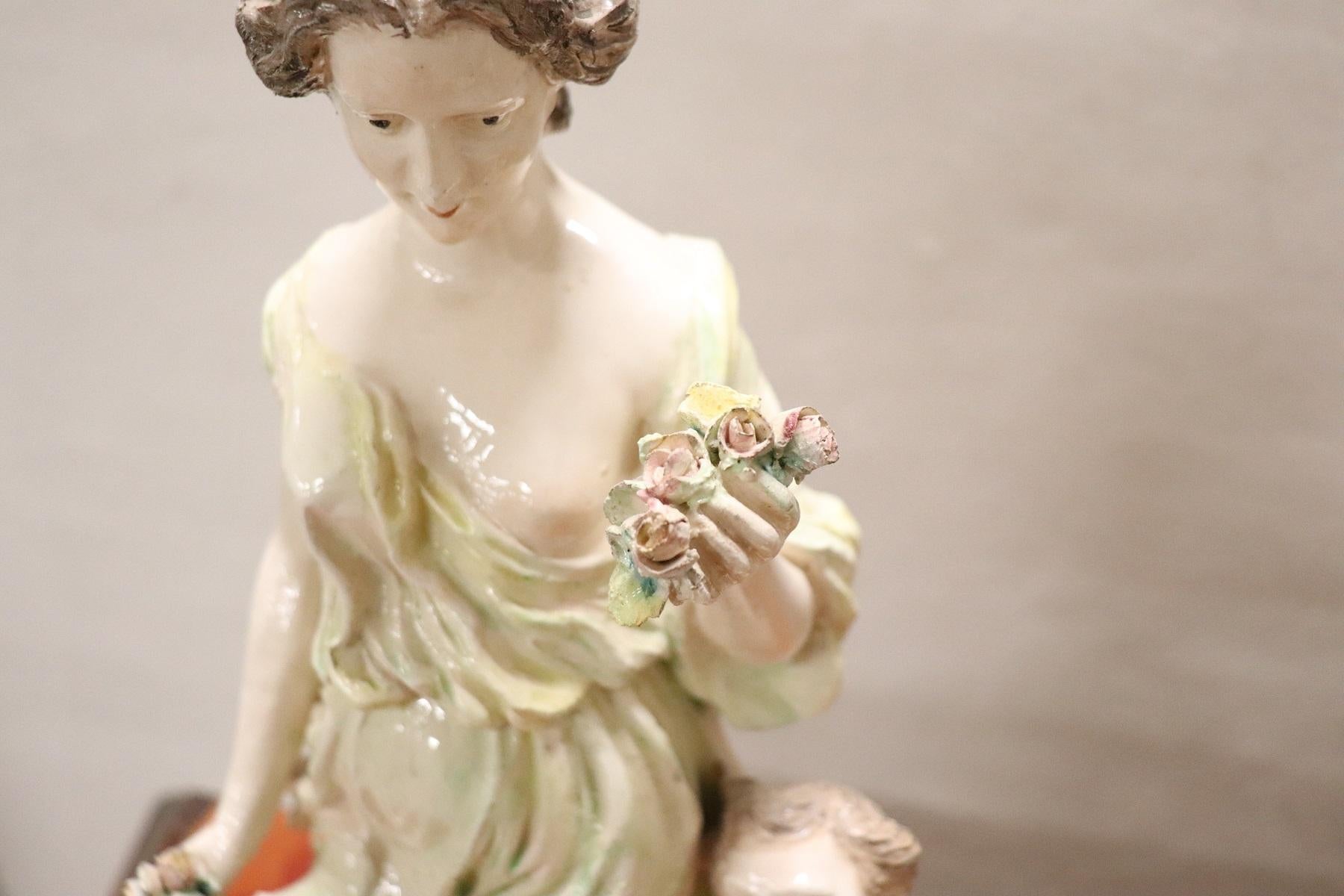 Late 20th Century 20th Century Porcelain Sculpture Hand Painted 