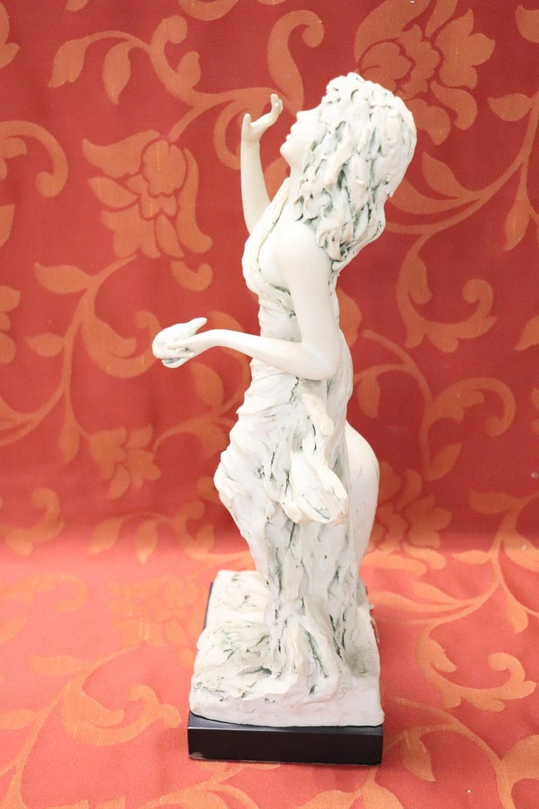 20th Century Porcelain Sculpture Portrait of a Young Woman Signed For