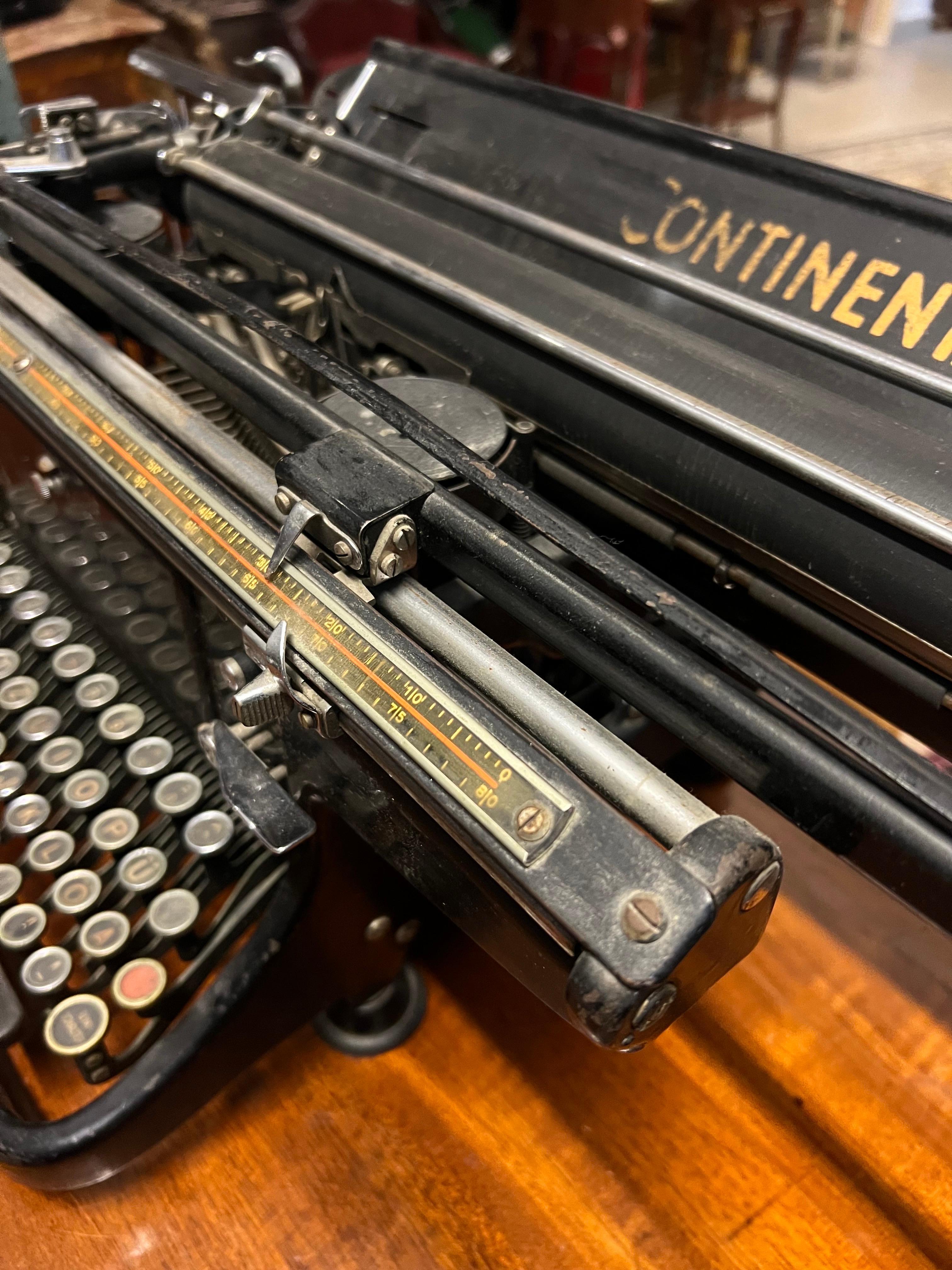 20th Century Portable Large Typewriter Continental made in Germany 4