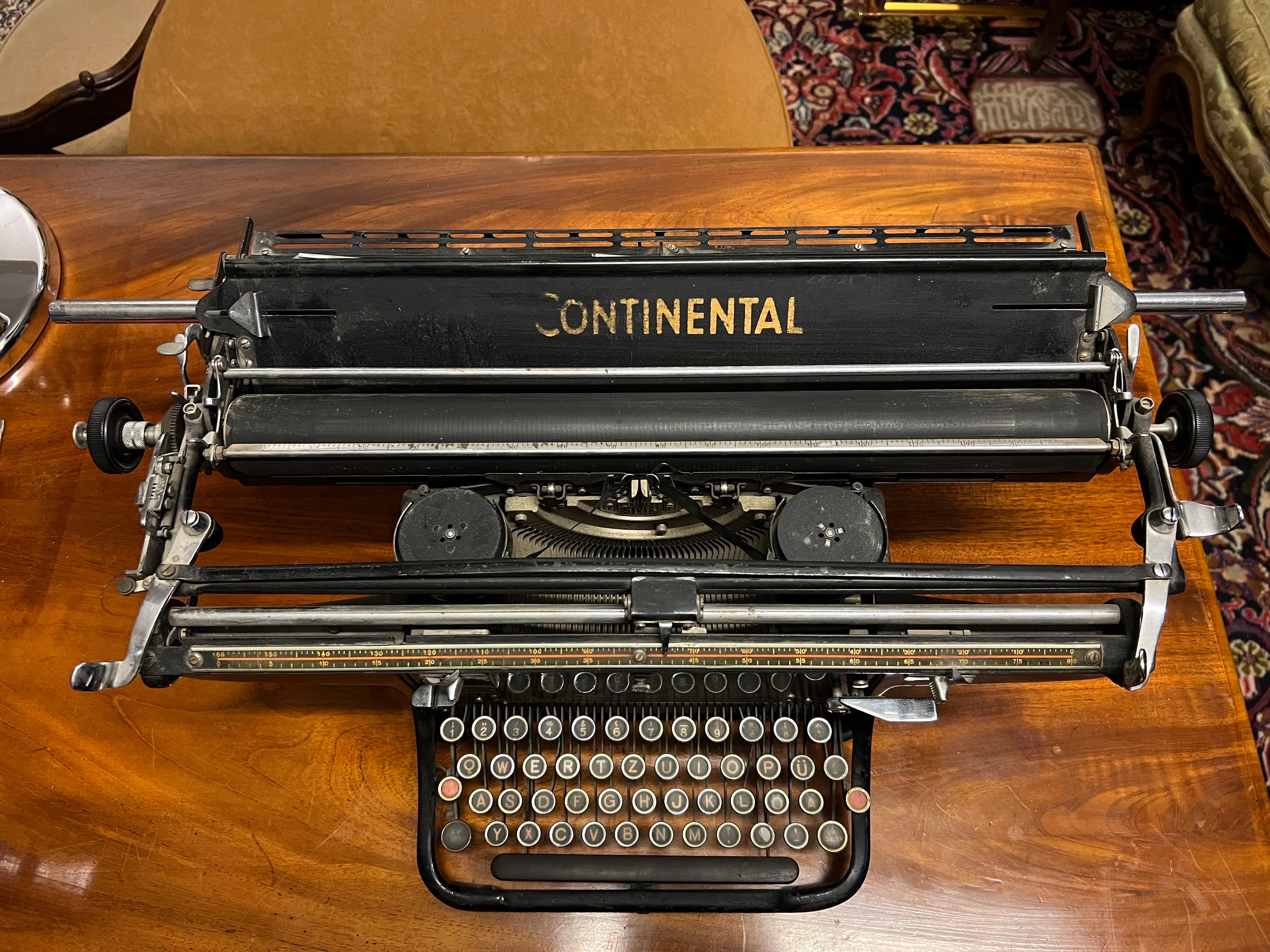 20th Century Portable Large Typewriter Continental made in Germany 2