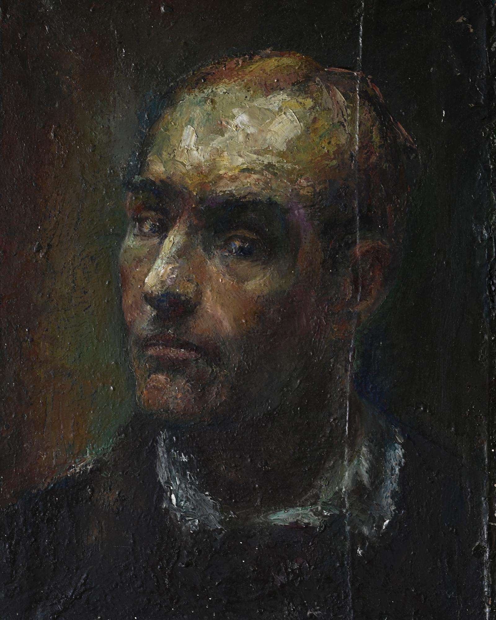 Peint à la main Portrait du 20e siècle  en vente