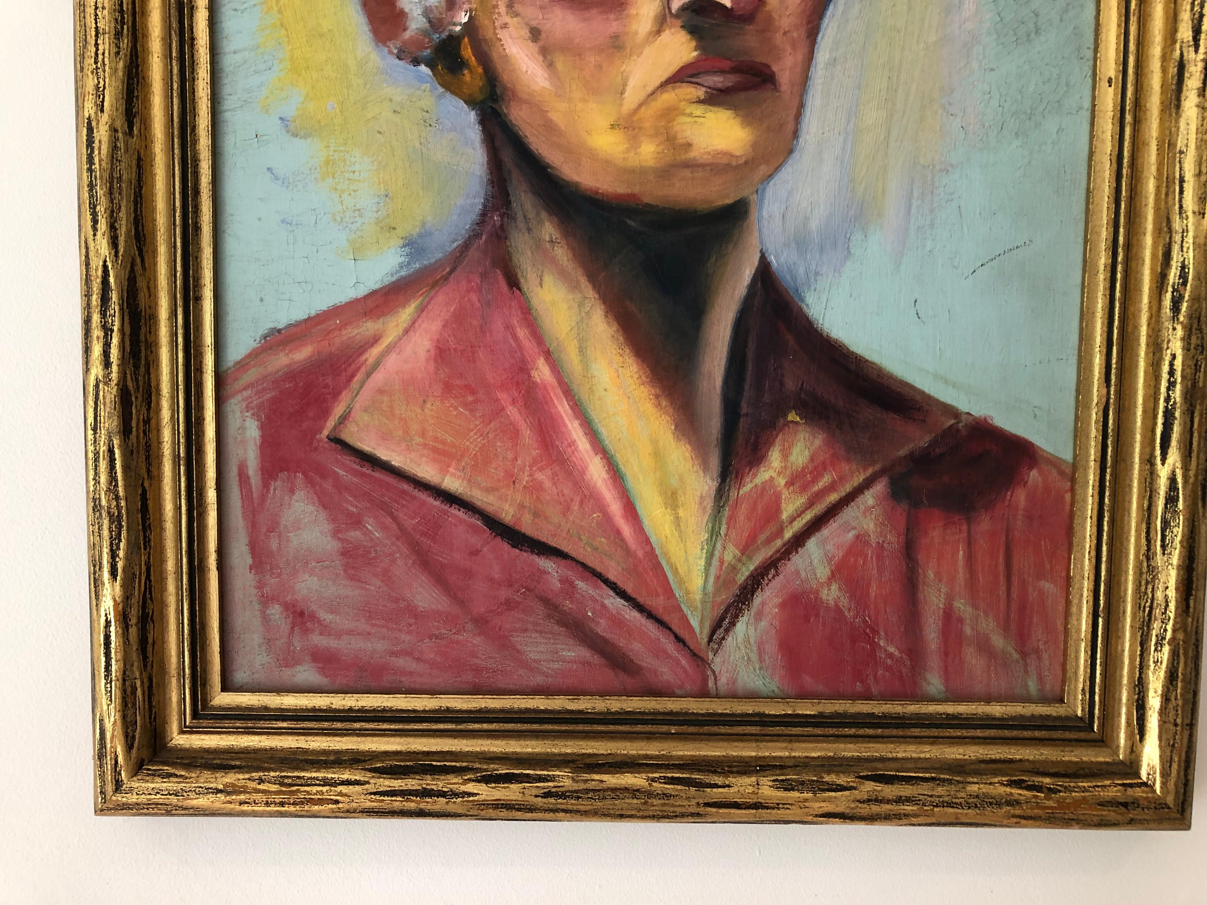Gilt 20th Century Portrait of a Woman
