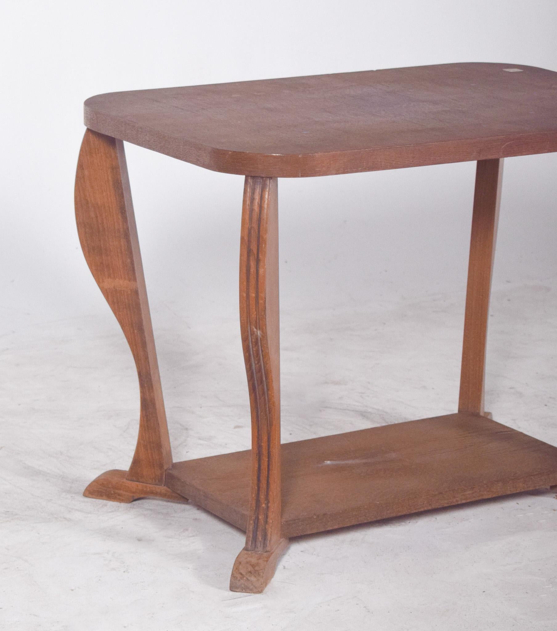 Wood 20th Century Portuguese Art Deco Coffee Table For Sale