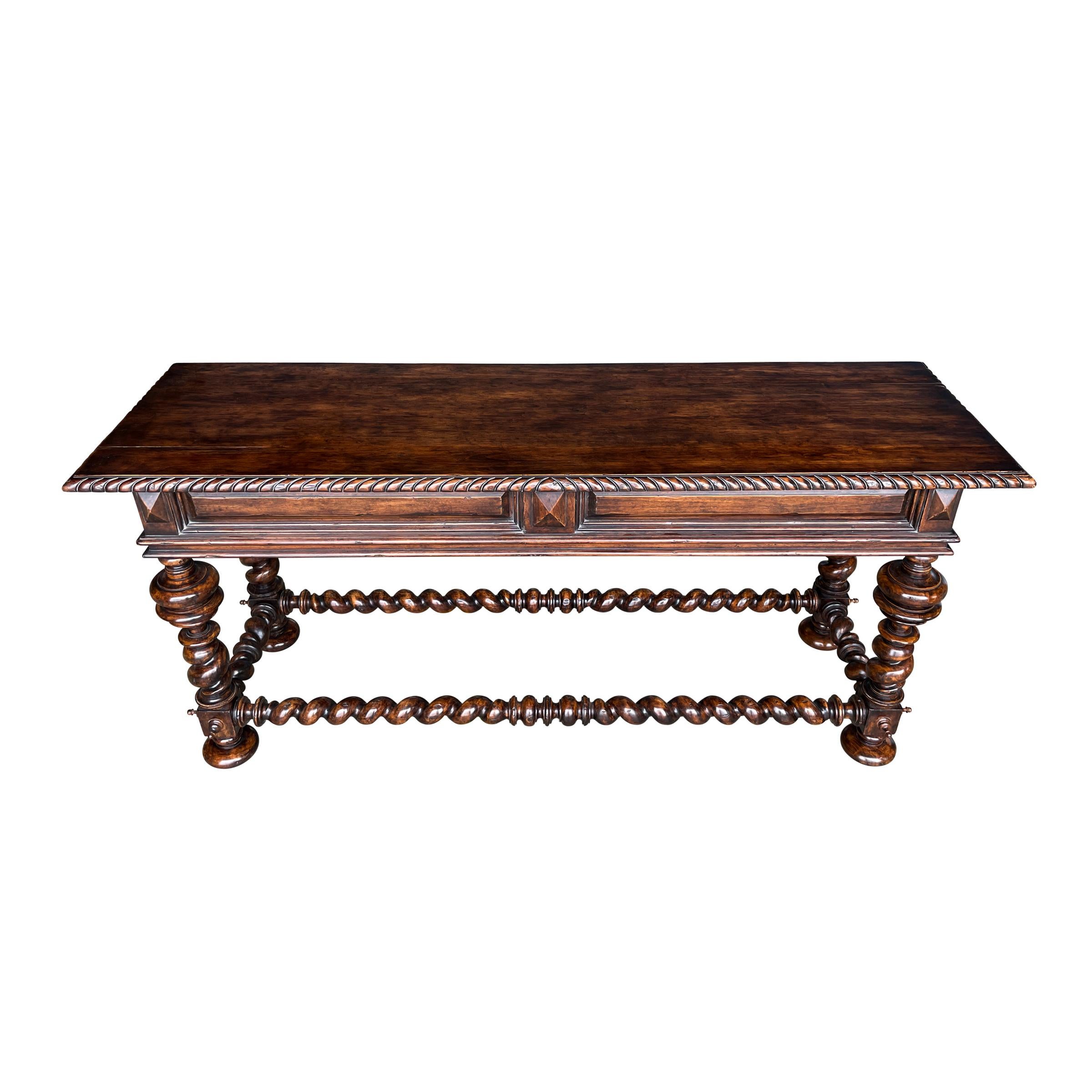Turned 20th Century Portuguese Console Table