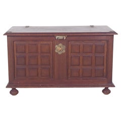20th Century Portuguese Dark Wood Chest
