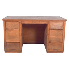 20th Century Portuguese Desk in Oak