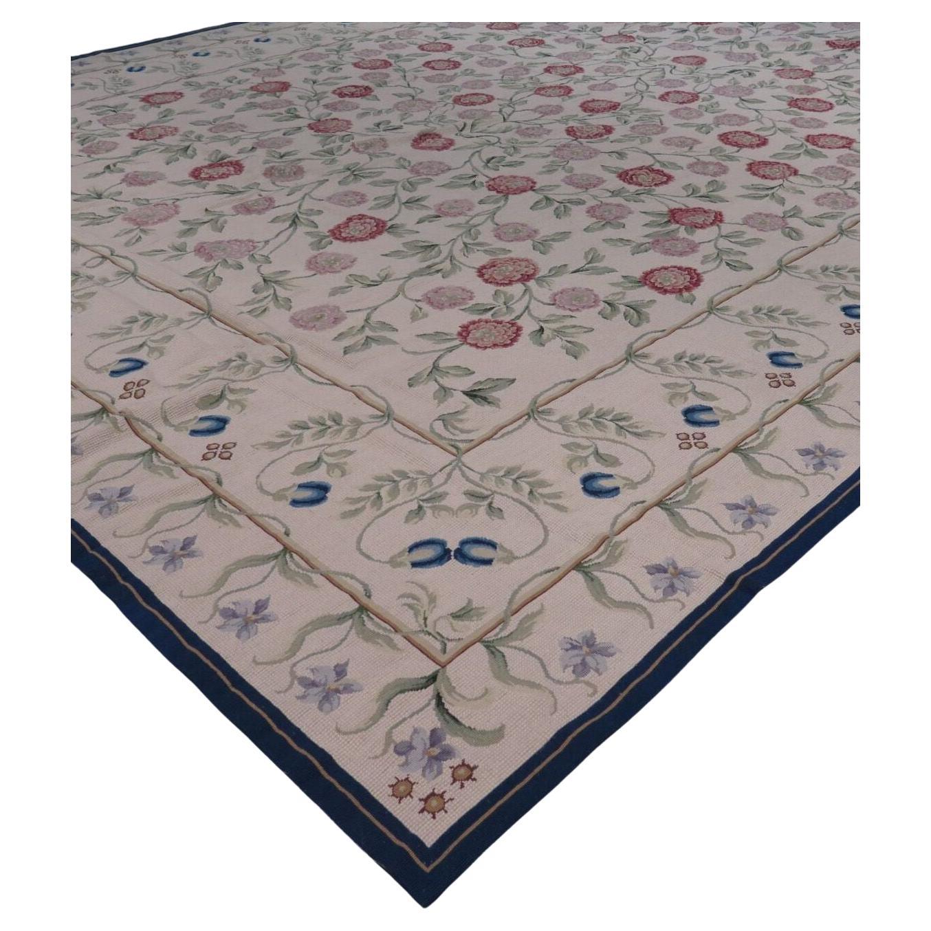 20th Century Portuguese Needlepoint Carpet