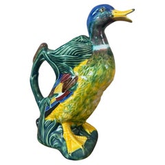 Jarra de loza pintada portuguesa del siglo XX, 1970S