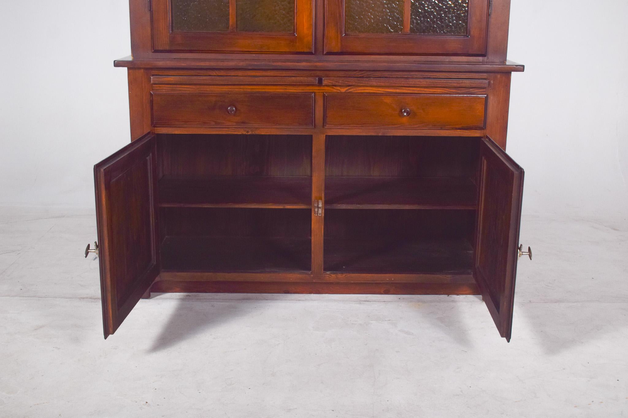 20th Century Portuguese Two-body Display Cabinet For Sale 5