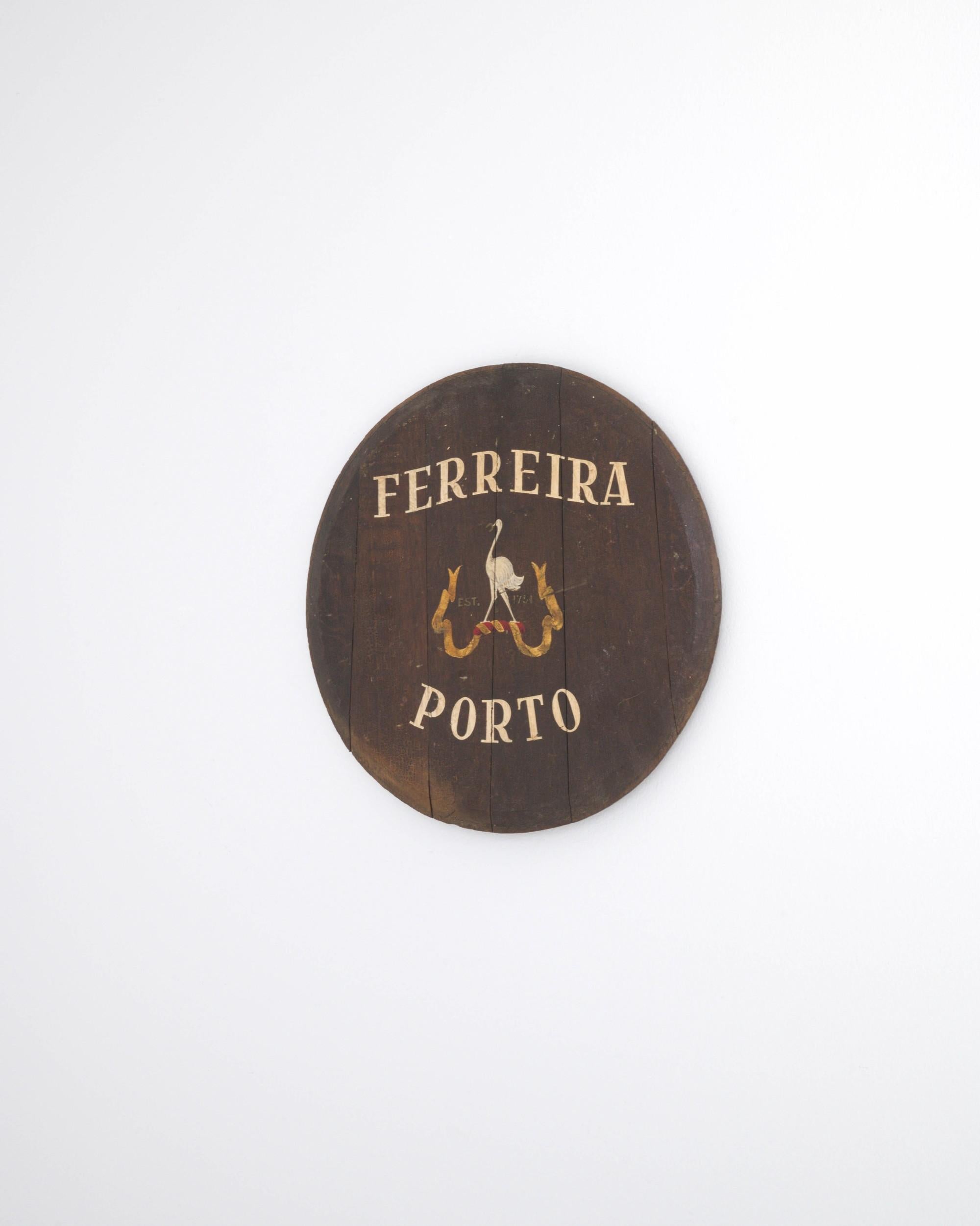 Country 20th Century Portuguese Wine Barrel Wall Decoration For Sale