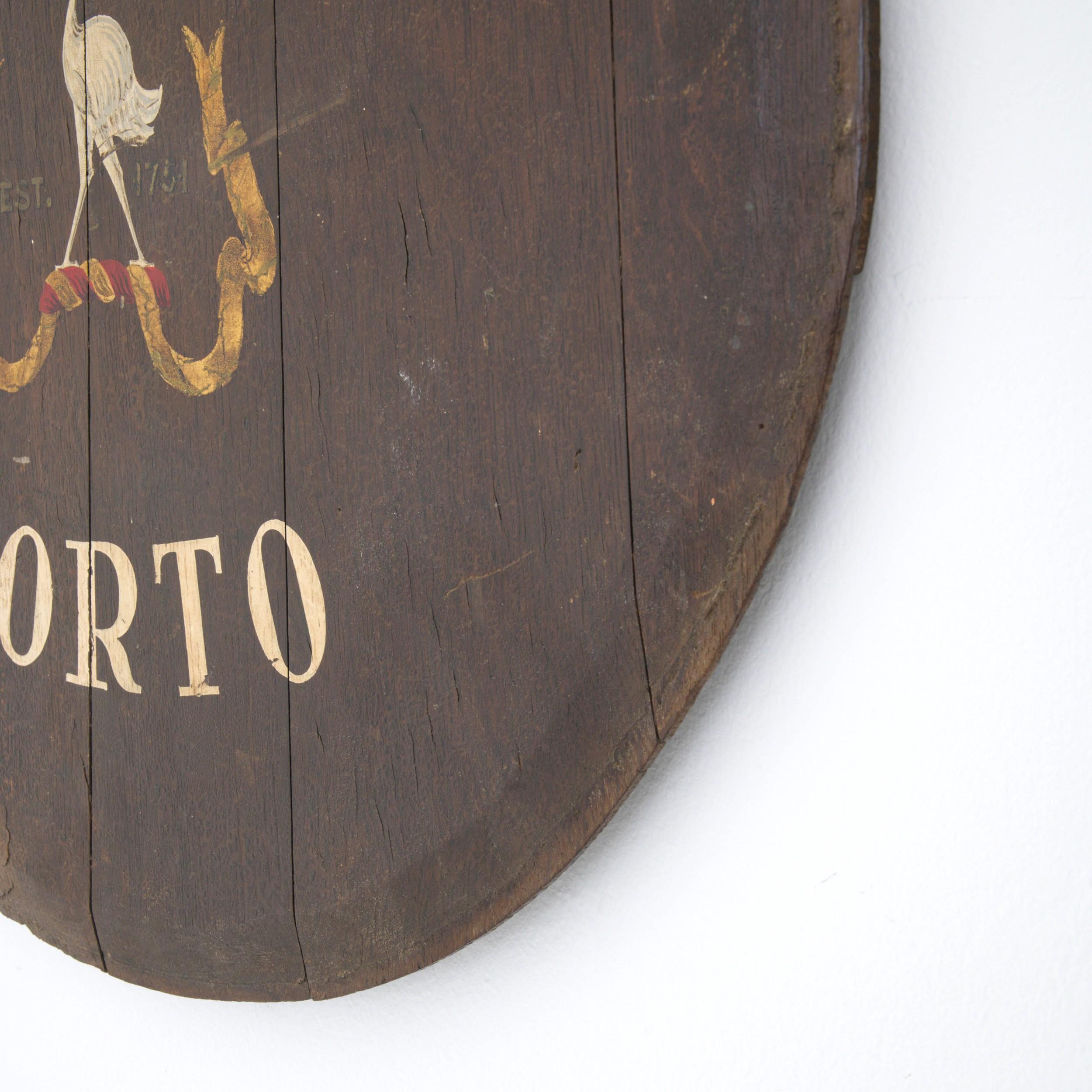 20th Century Portuguese Wine Barrel Wall Decoration For Sale 2