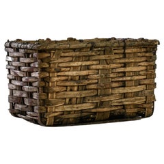 20th Century Portuguese Wooden Grape Basket