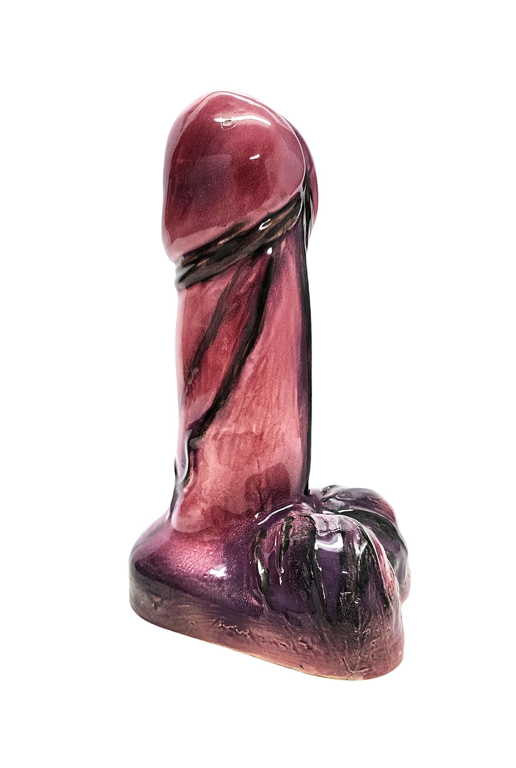 Cast 20th Century Post-Modern Glazed Ceramic Penis/Phallic Sculpture, United Kingdom For Sale