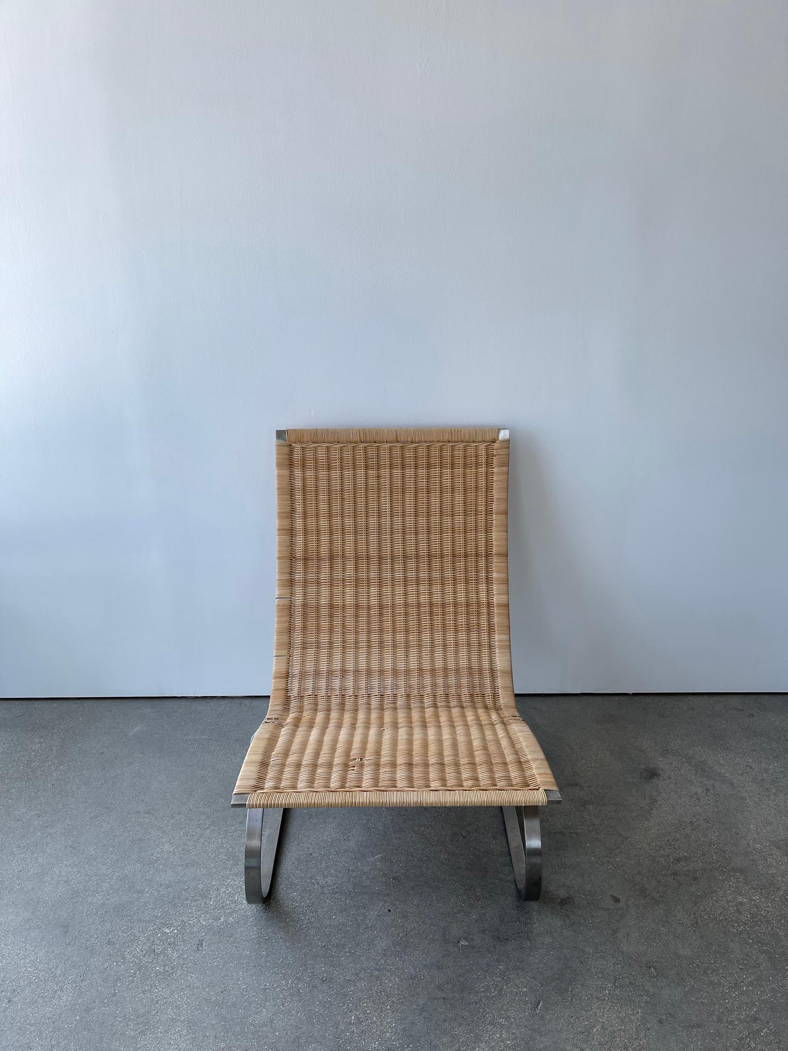 20th Century Poul Kjaerholm for Fritz Hansen PK20 Lounge Chair In Fair Condition In Miami, FL