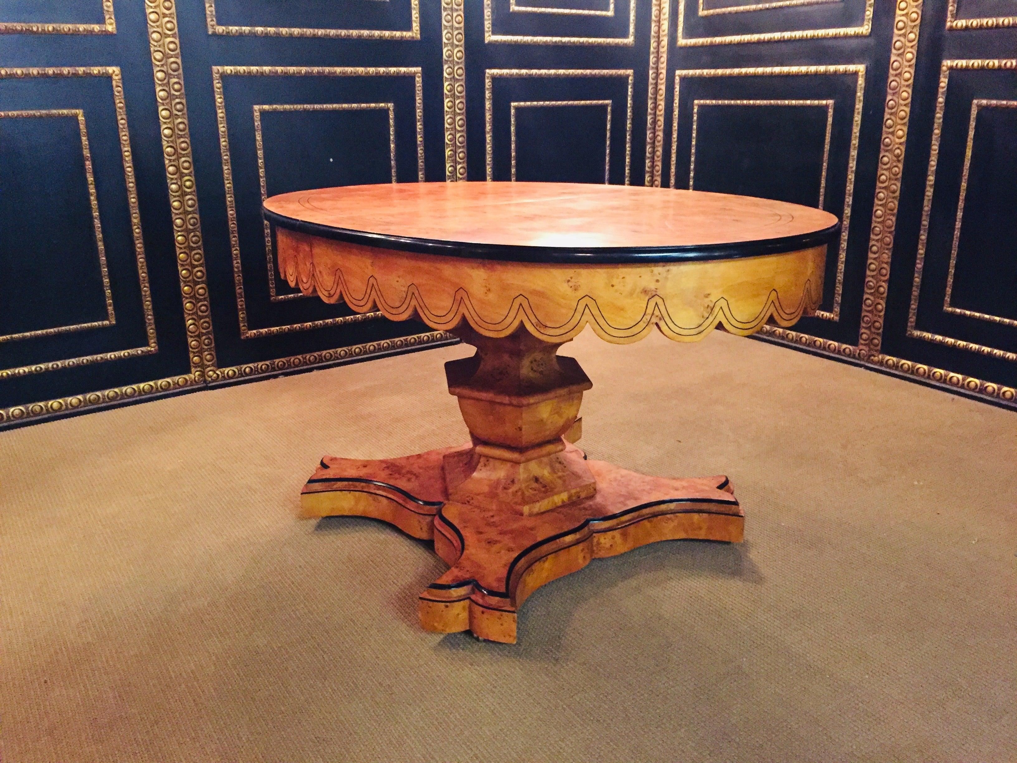 20th Century Princely Extendable Dinner Table in Biedermeier Style 5