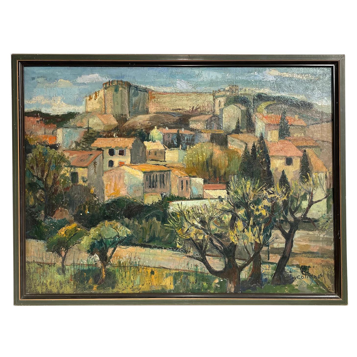 20th Century Provencal Landscape Oil Painting by Eugène Colignon For Sale
