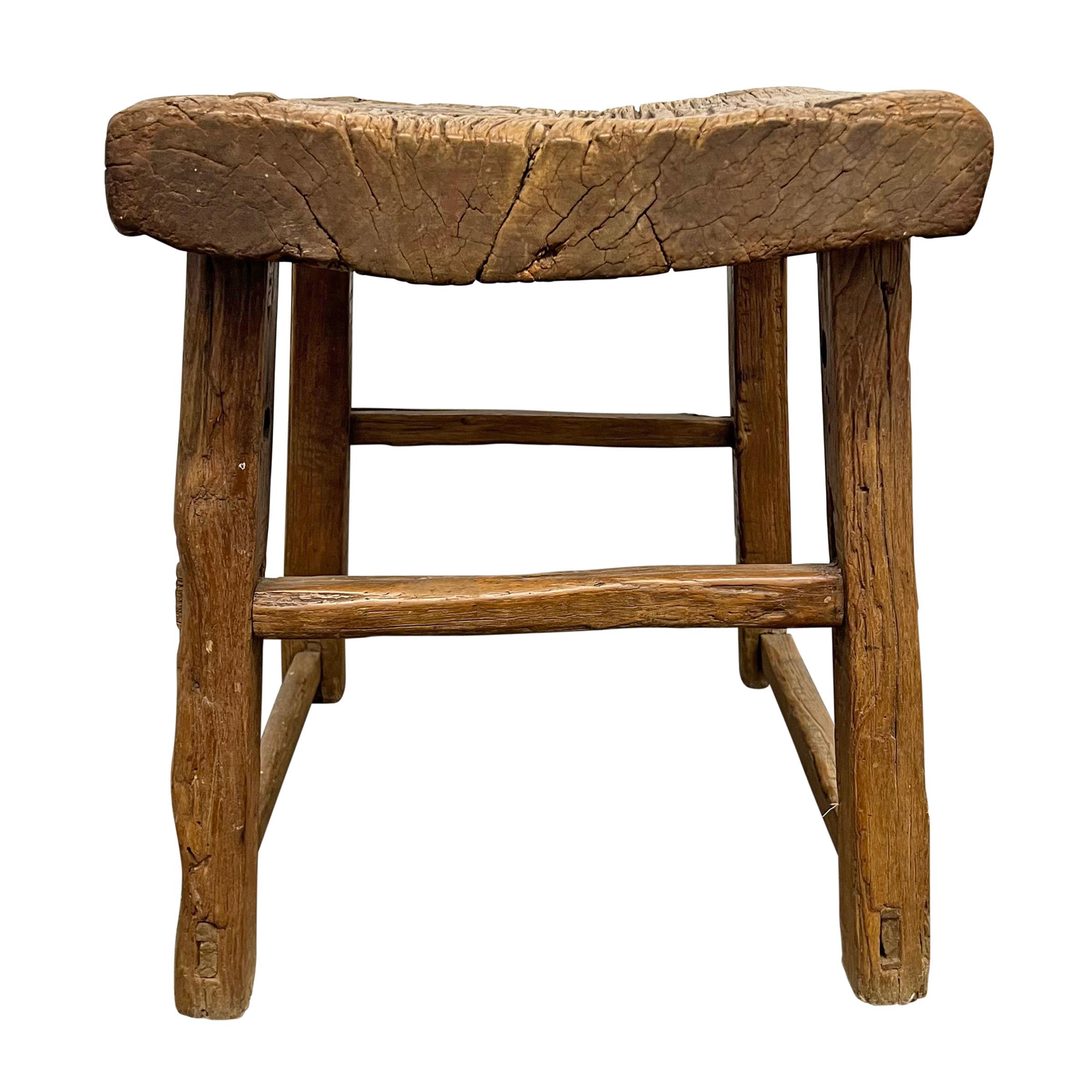 20th Century Provincial Chinese Stool or Side Table For Sale 1