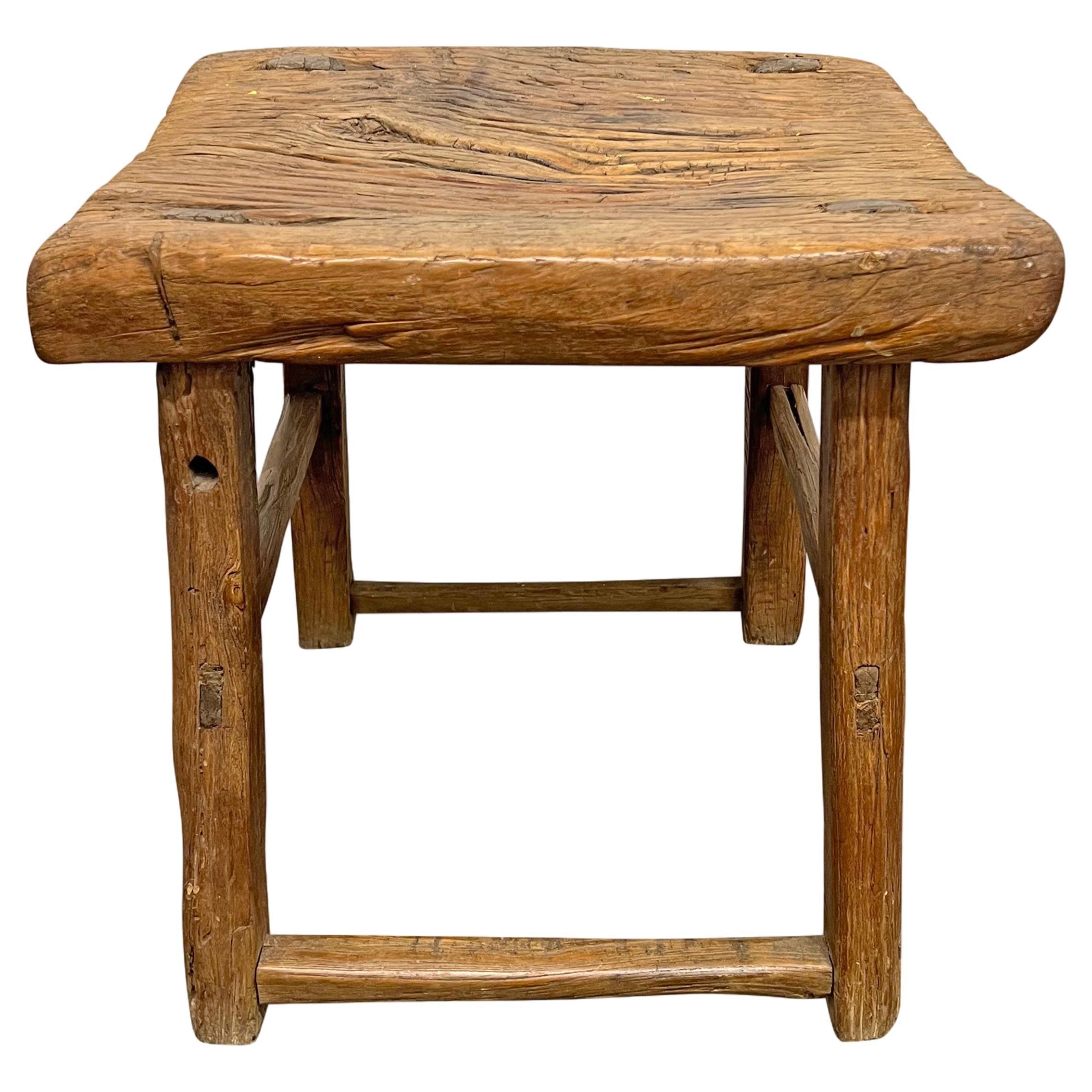 20th Century Provincial Chinese Stool or Side Table For Sale
