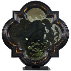 20th Century Quatrefoil Faux Shell Mirror