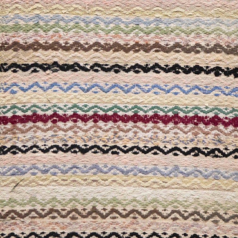 20th Century Rag Rug For Sale at 1stDibs