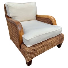 20th Century Ralph Lauren Barrymore Wicker Rope Armchair