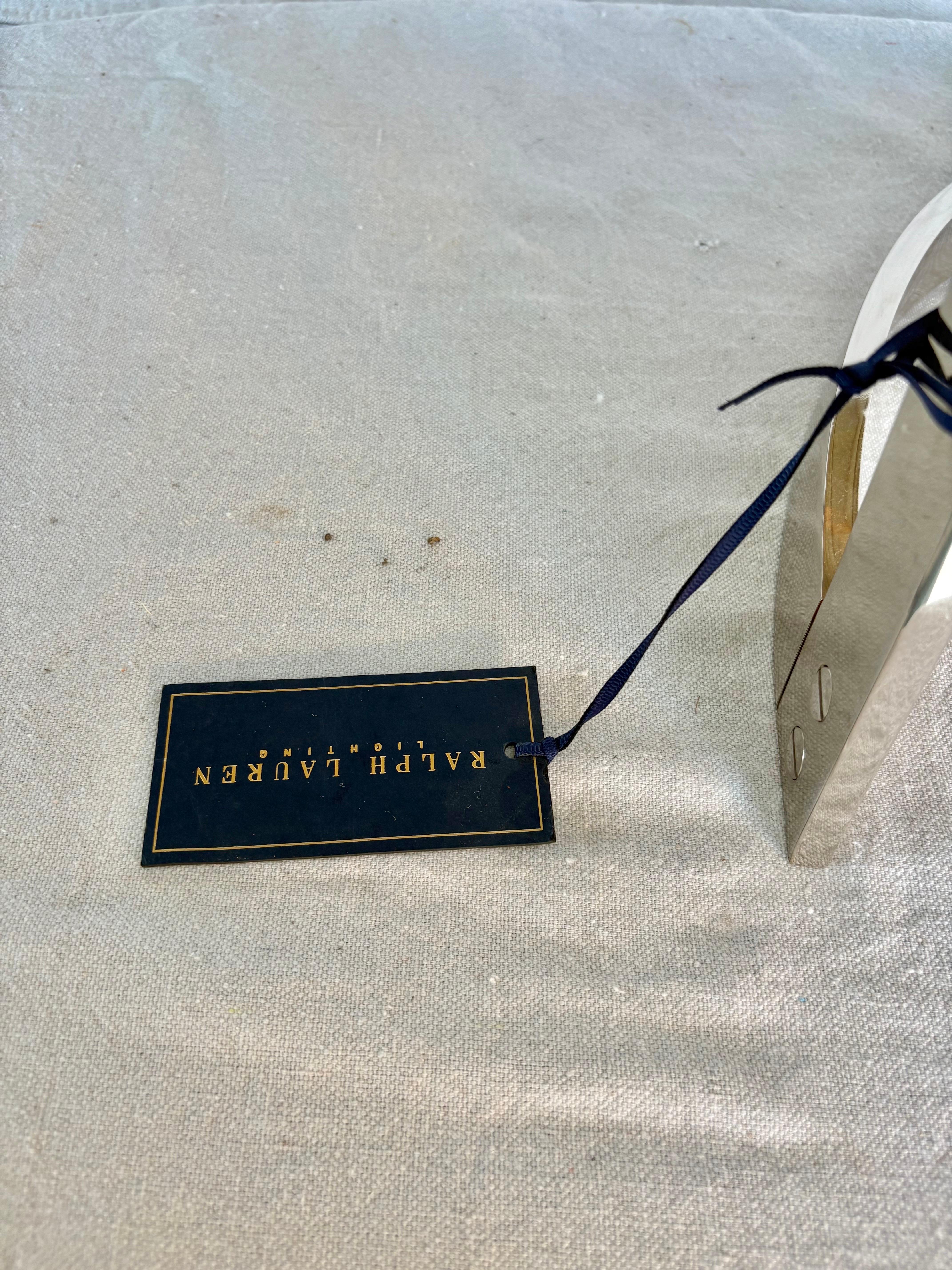 Lámpara de mesa de caballete cromada Ralph Lauren del siglo XX en venta 3