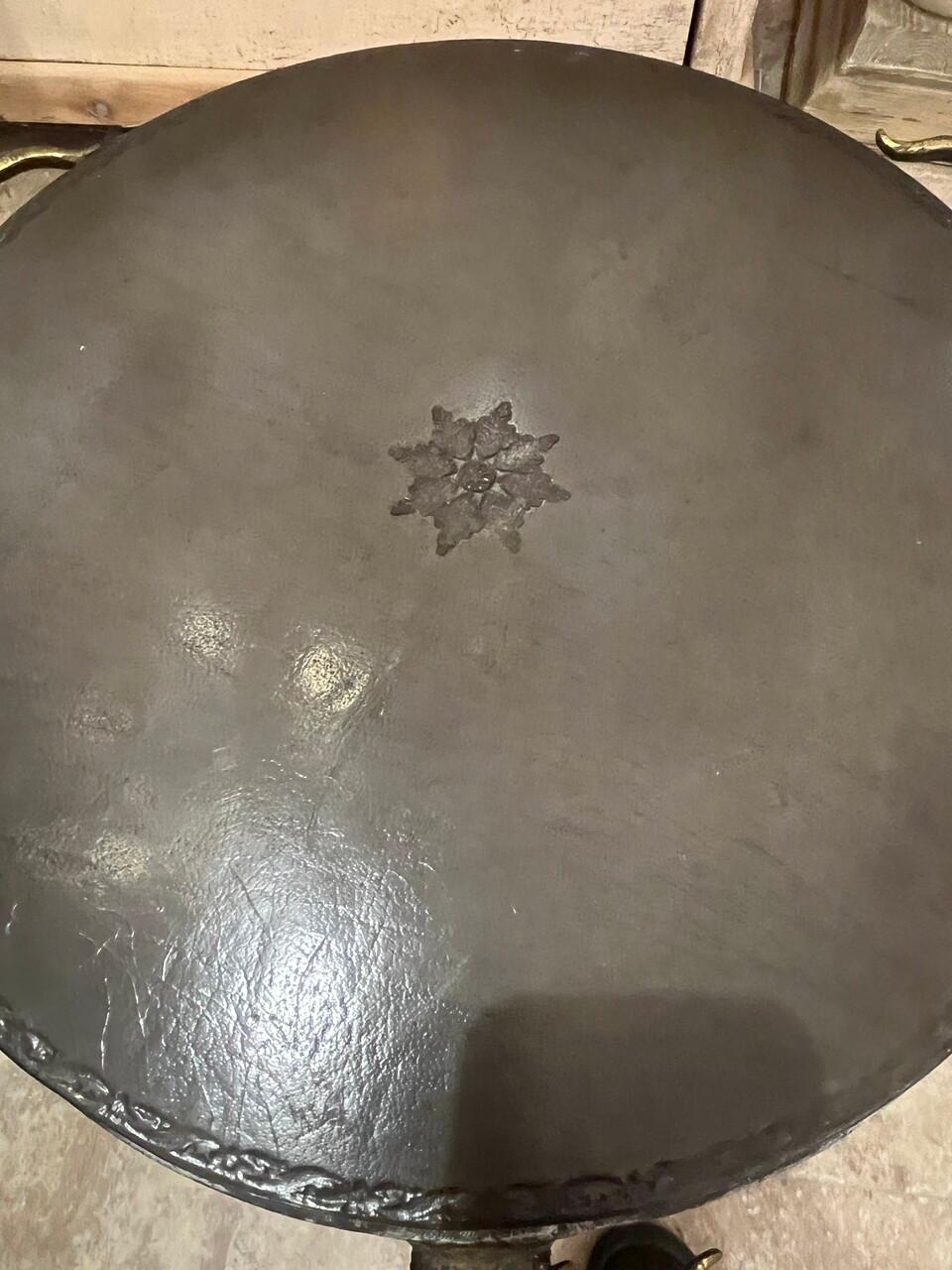 Hollywood Regency 20th Century Rams Head Side Table