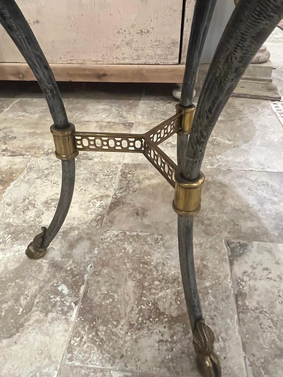 Bronze 20th Century Rams Head Side Table