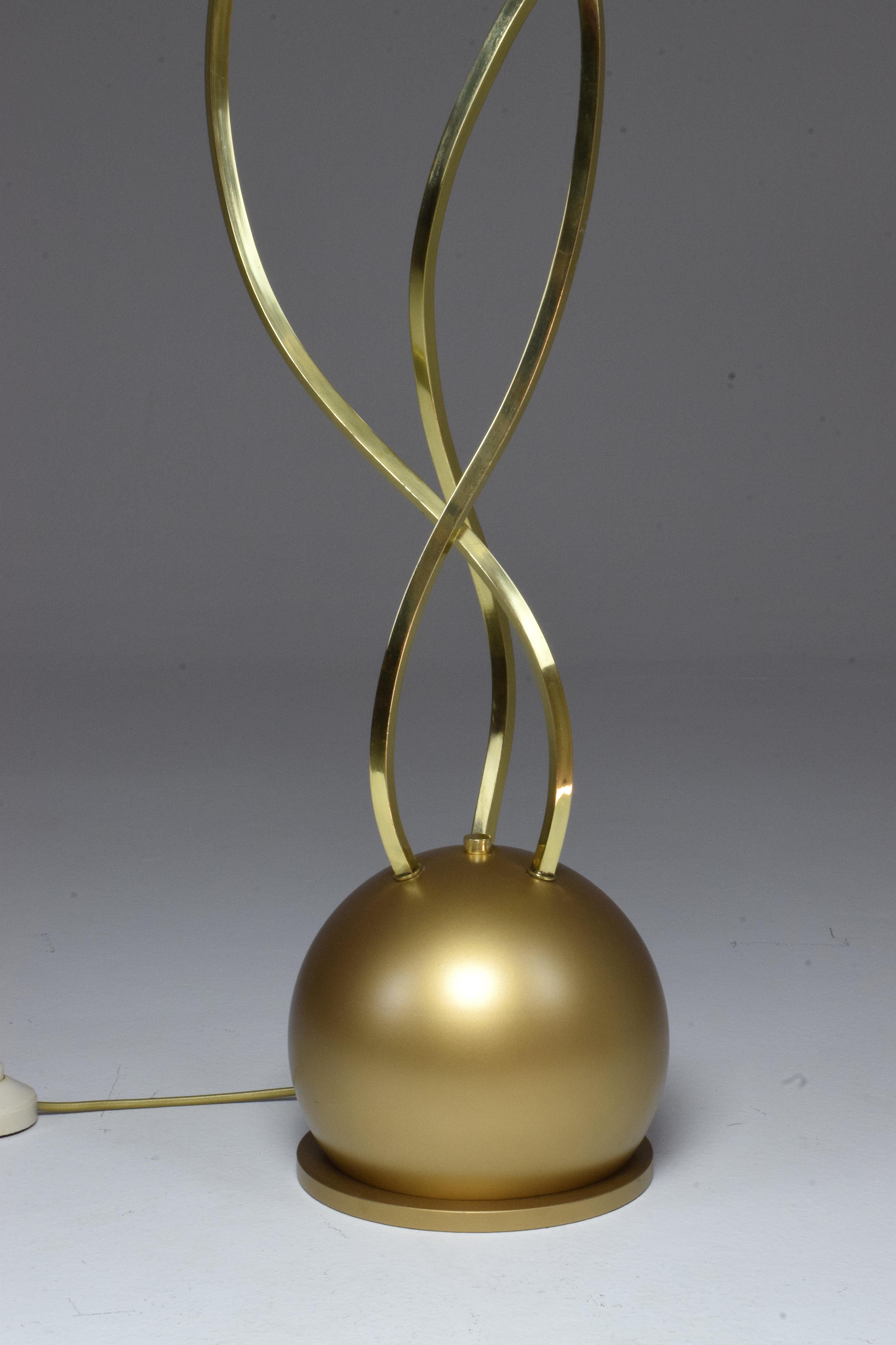 20th Century Rare Brass Floor Lamp by Tommaso Barbi, 1970s For Sale 8