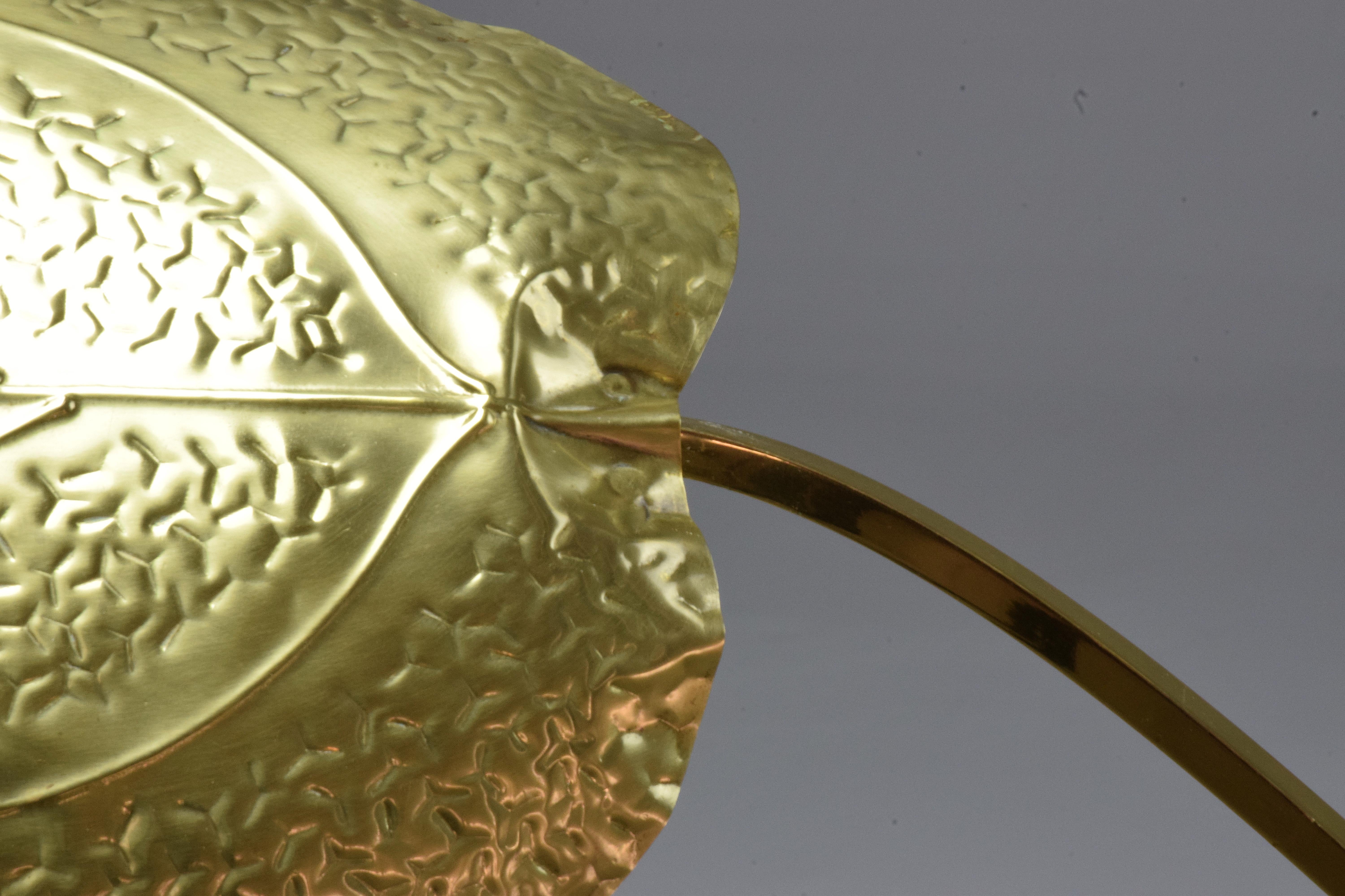 20th Century Rare Brass Floor Lamp by Tommaso Barbi, 1970s For Sale 14