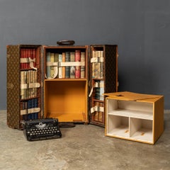 20th Century Rare Louis Vuitton Monogramed Library Trunk, C.1920