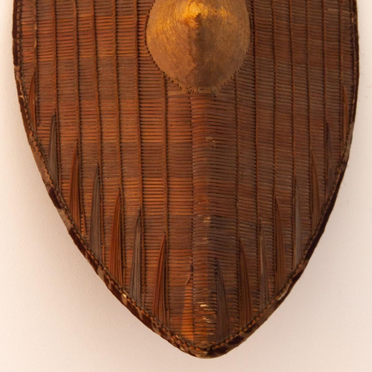 Rattan Scudo africano in rattan e vimini del XX secolo