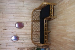 20th Century Rattan Corner Sofa