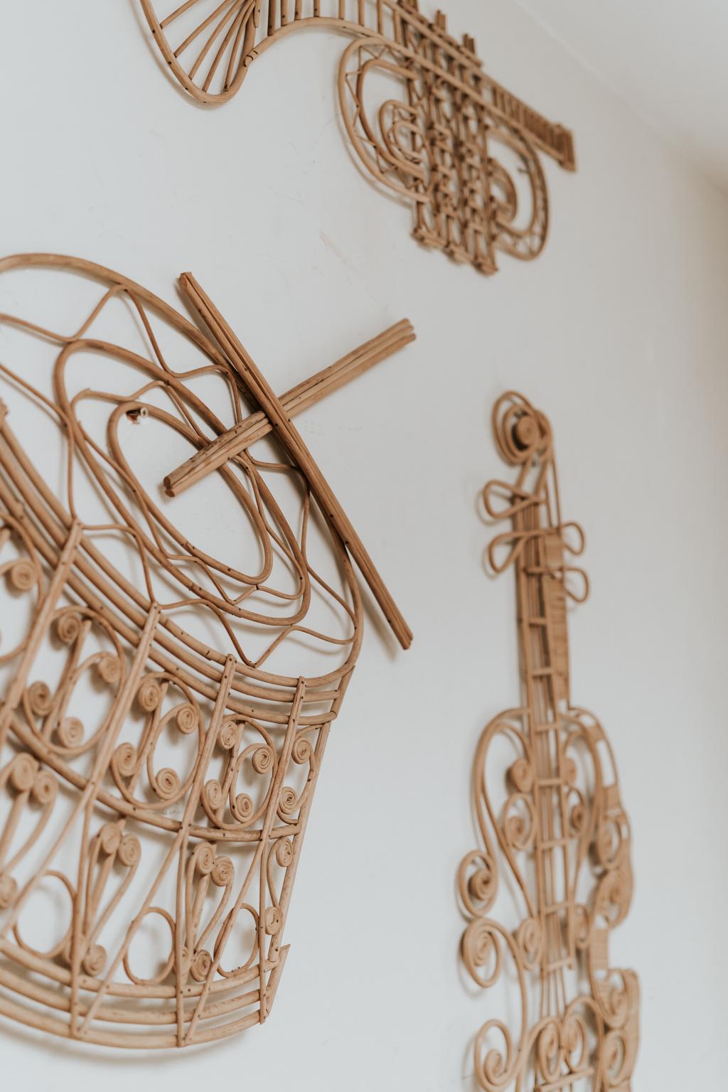 20th Century Rattan Musical Instruments 4