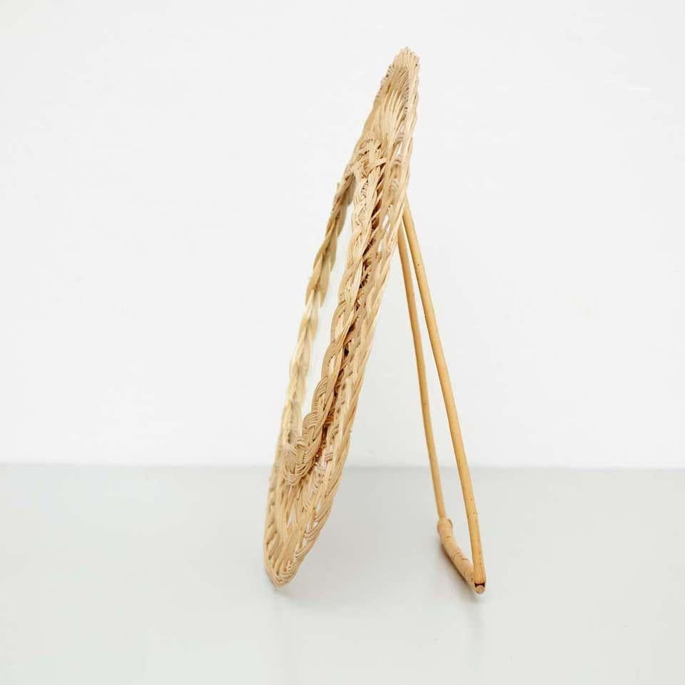 20th Century Rattan Table Mirror For Sale 2