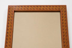 20th Century Rectangular Brown Wood Marquetry Mirror by Pio Zanotti, Vintage