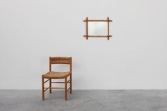 20th century rectangular faux bamboo wall mirror, France ca. 1960