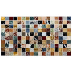 20th Century Rectangular Specimen Multicolour Marble Italian Table