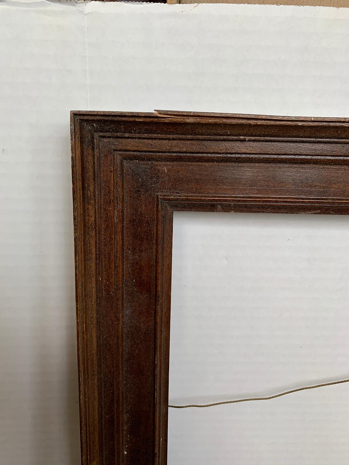 20th Century Rectangular Walnut Frame 1