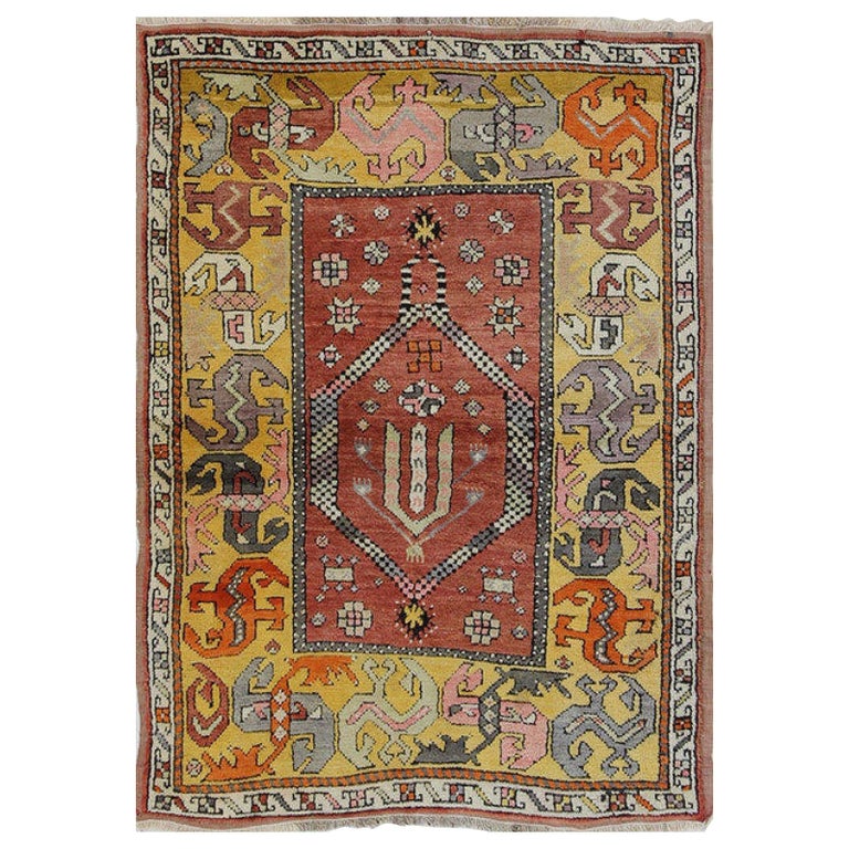 13x30 Inches Brown Rug Wool Wall Hanging Rug Home Decor Rug Anatolian Car Mat Carpet Turkish Rug 6160 Small Carpet Vintage Rug