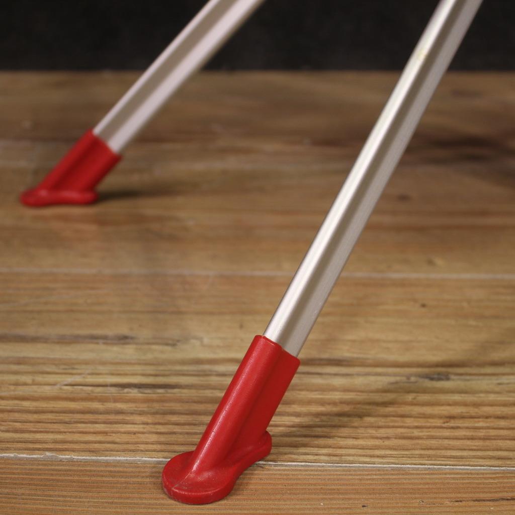 silla paraguas moderna italiana de plástico y metal rojo del siglo XX, 1995 2