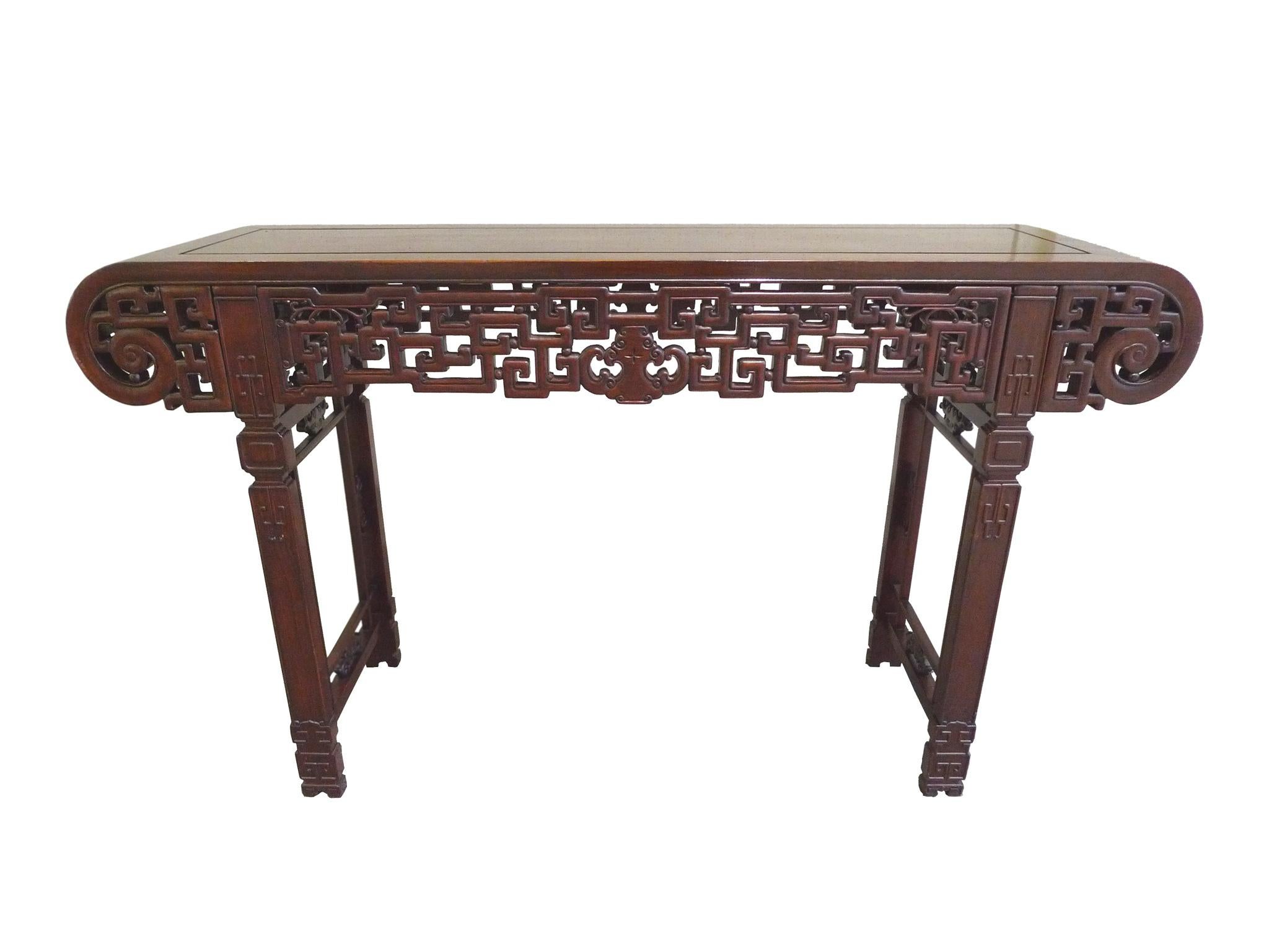 20th Century Refinished Elmwood Asian Altar Table 6