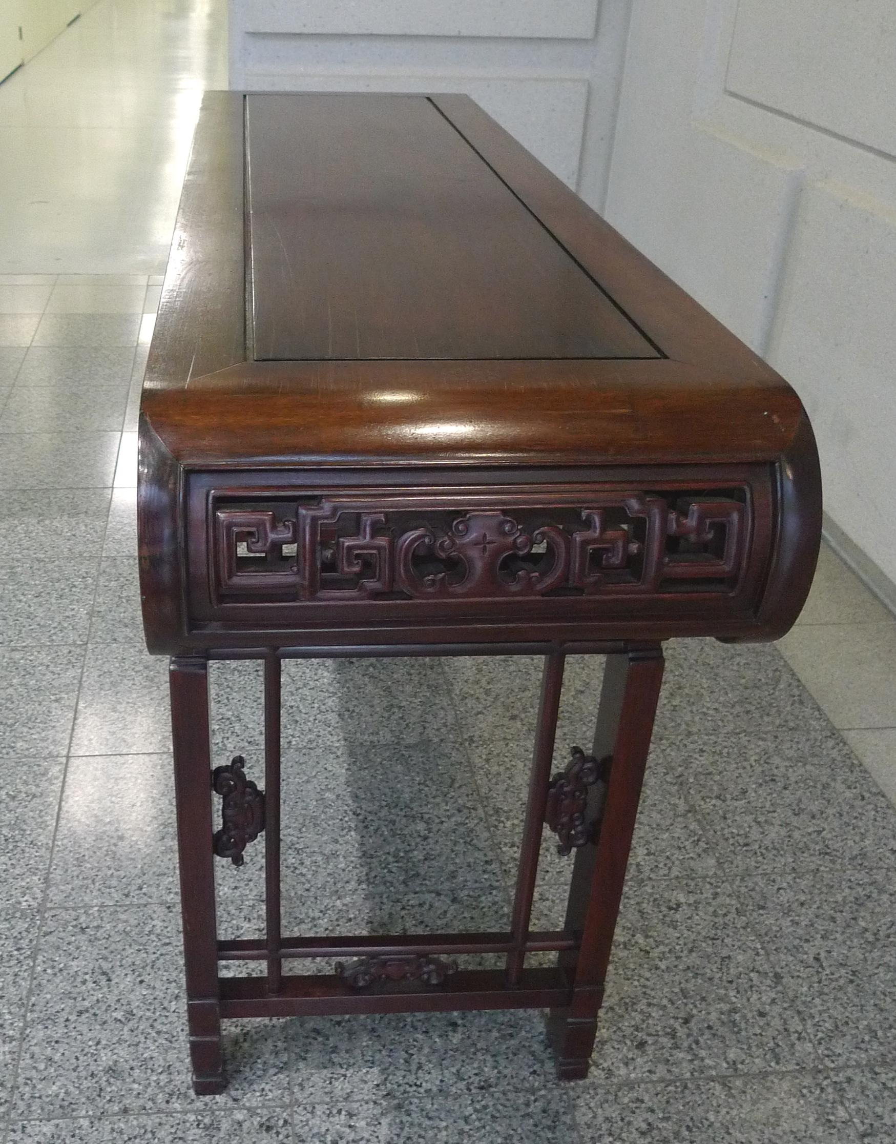 Chinese 20th Century Refinished Elmwood Asian Altar Table