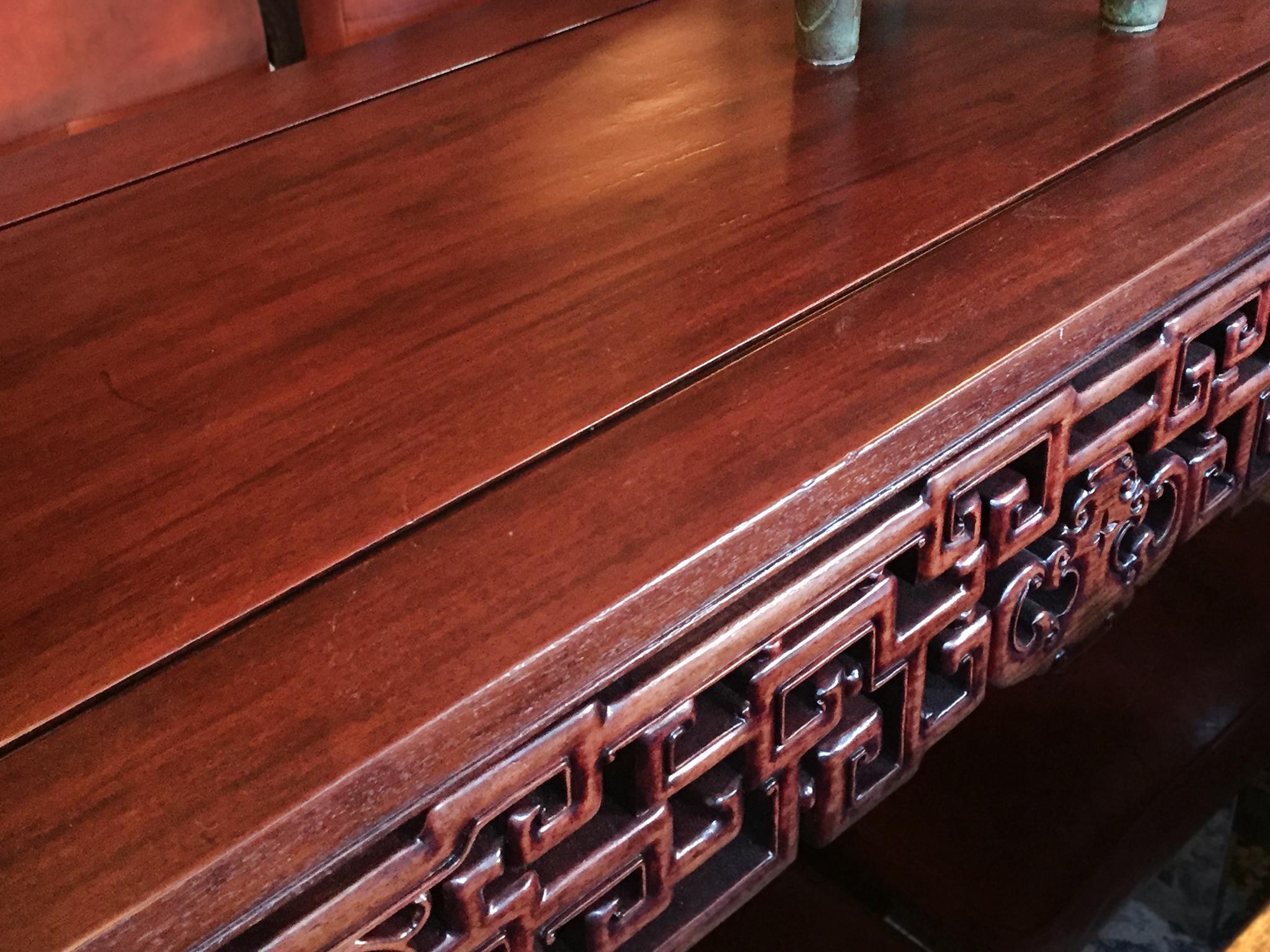 20th Century Refinished Elmwood Asian Altar Table 3