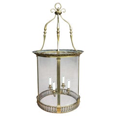 20th Century Regency Style Brass Lantern