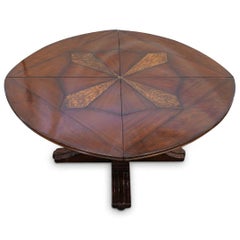 20th Century Regency-style Mahogany Jupe Radial Dining Table