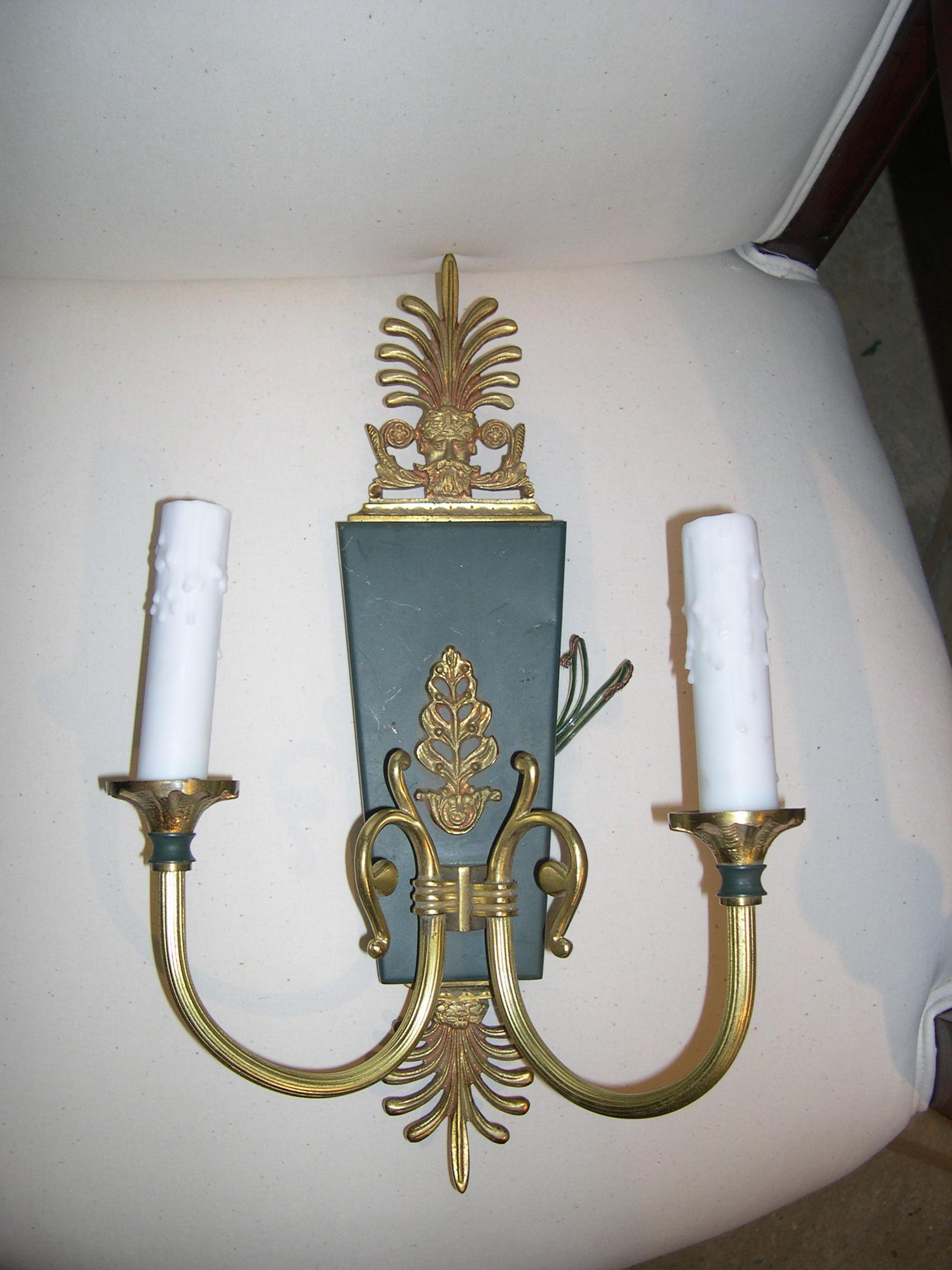 20th century Regency style sconce
New wiring.
