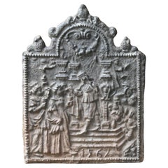 Rivestimento del fuoco a tema religioso del XX secolo, stile gotico